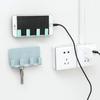 Mobile Phone Charging Stand Mobile Phone Holder Charging Bracket Wall Without Trace 4 Hook Storage Rack