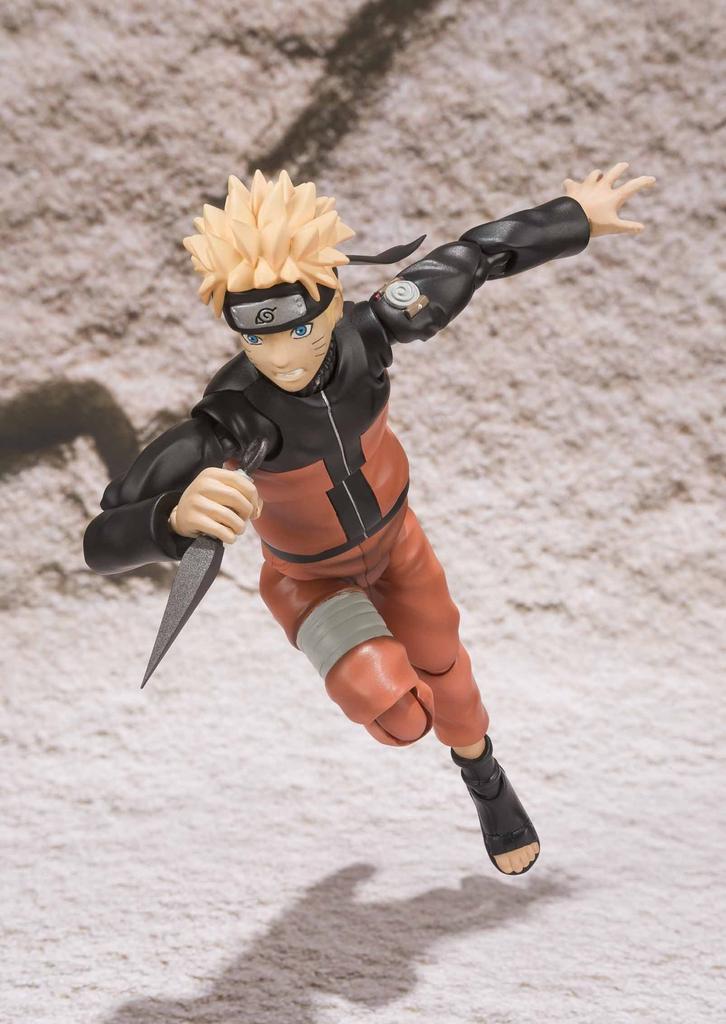 TAMASHII NATIONS NARUTO Shippuden Uzumaki Naruto 140mm ABS PVC Painted Action Figure S.H.Figuarts Approx. & [Used]