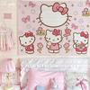 Cartoon Hello Kitty Wall Hanging Cute Girl Room Decor Tapestry Dormitory Bedroom Bedside Photo Backdrop