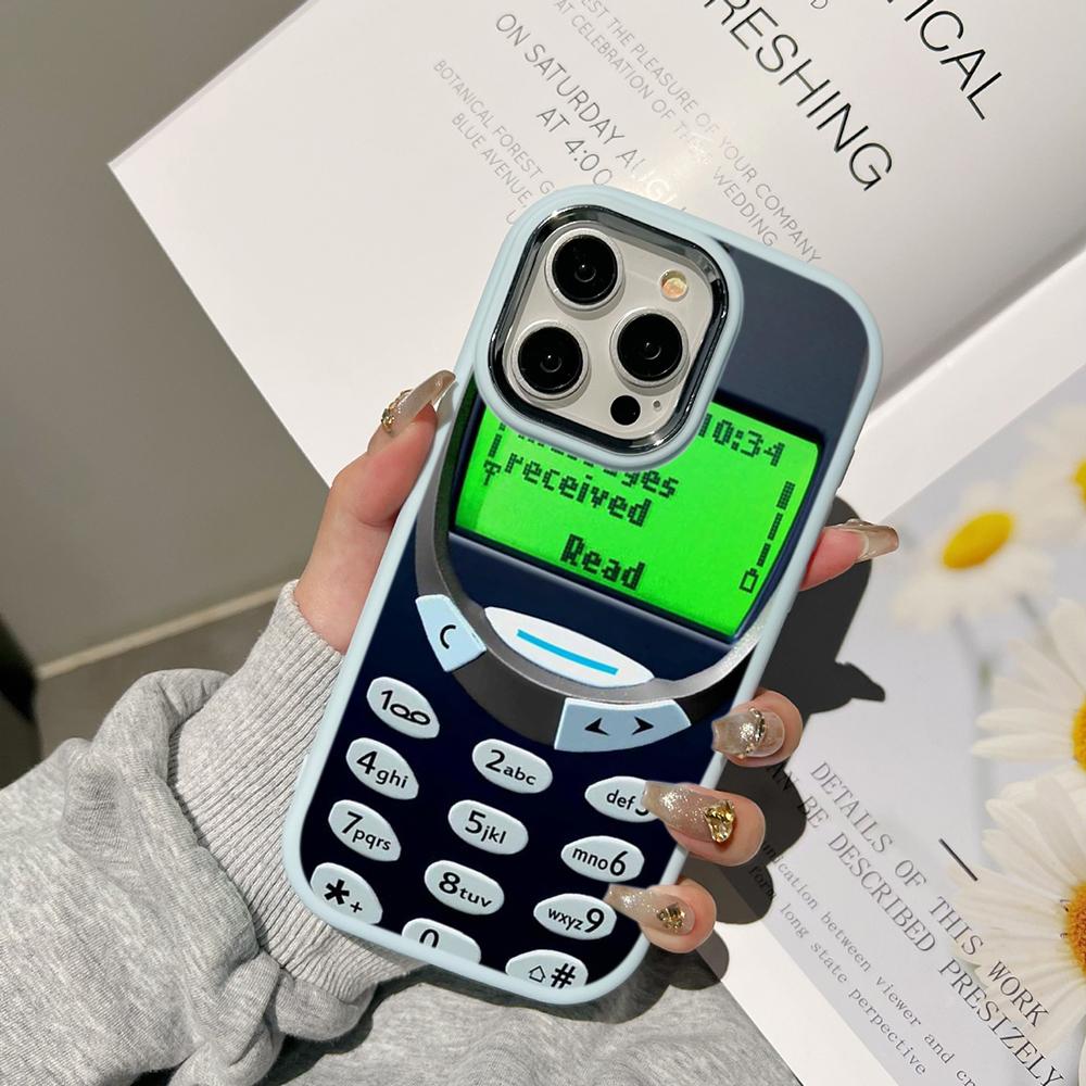 Ae95 ретро телефон дизайн художественные чехлы для телефонов Samsung A13 A32 A53 A04 A54 S24 FE S23 Ultra Infinix Hot 40i Huawei P30 металлический защитный чехол для камеры задняя крышка