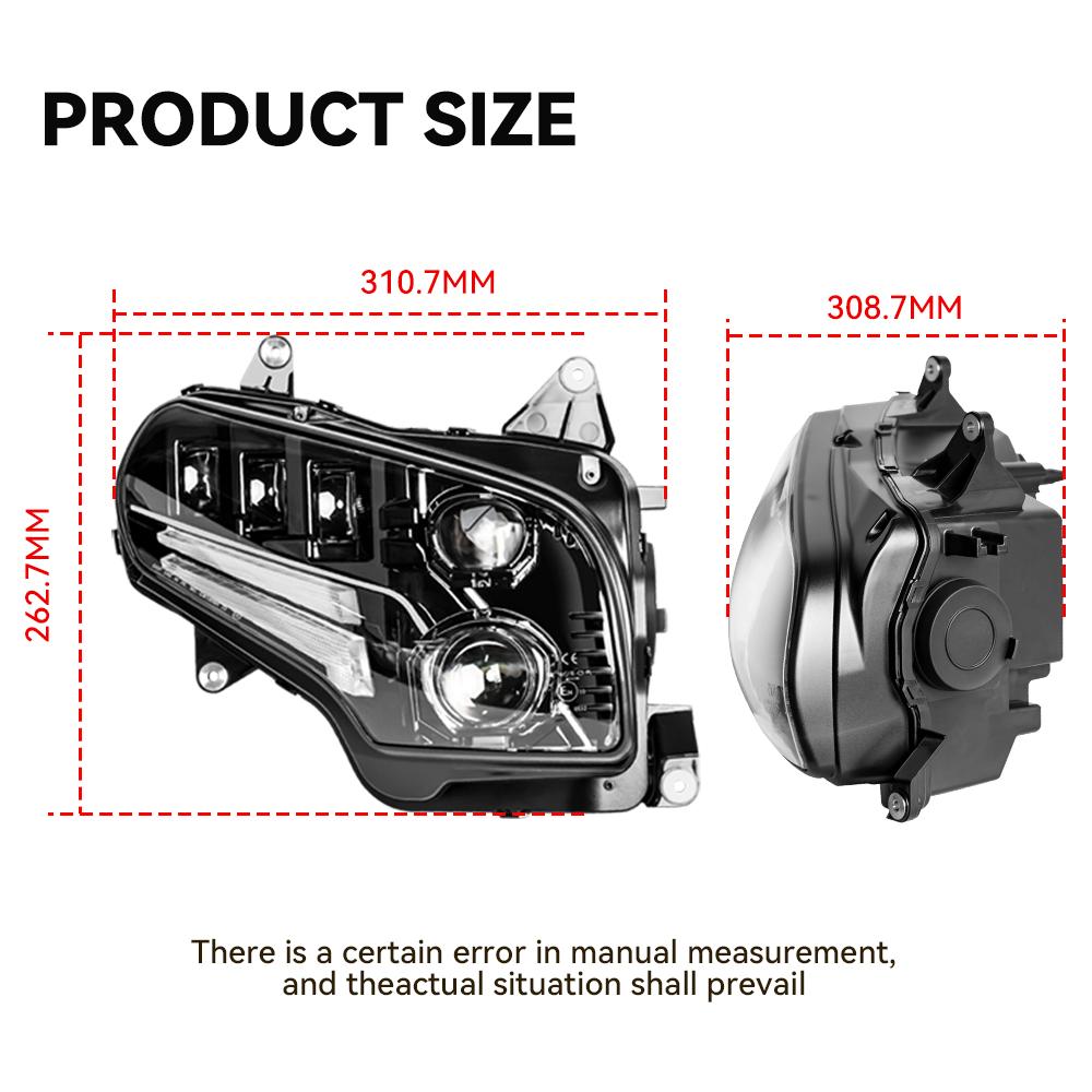2 шт. 120 Вт мотоциклетные фары с ДХО для Honda GoldWing 1800 GL1800 2001-2017 фары в сборе