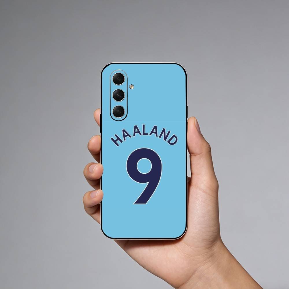 Чехол для телефона Football E-Erling H-Haaland для Samsung Galaxy A73, A72, A71, A70, A52, A51 Другие Мягкий Черный Чехол