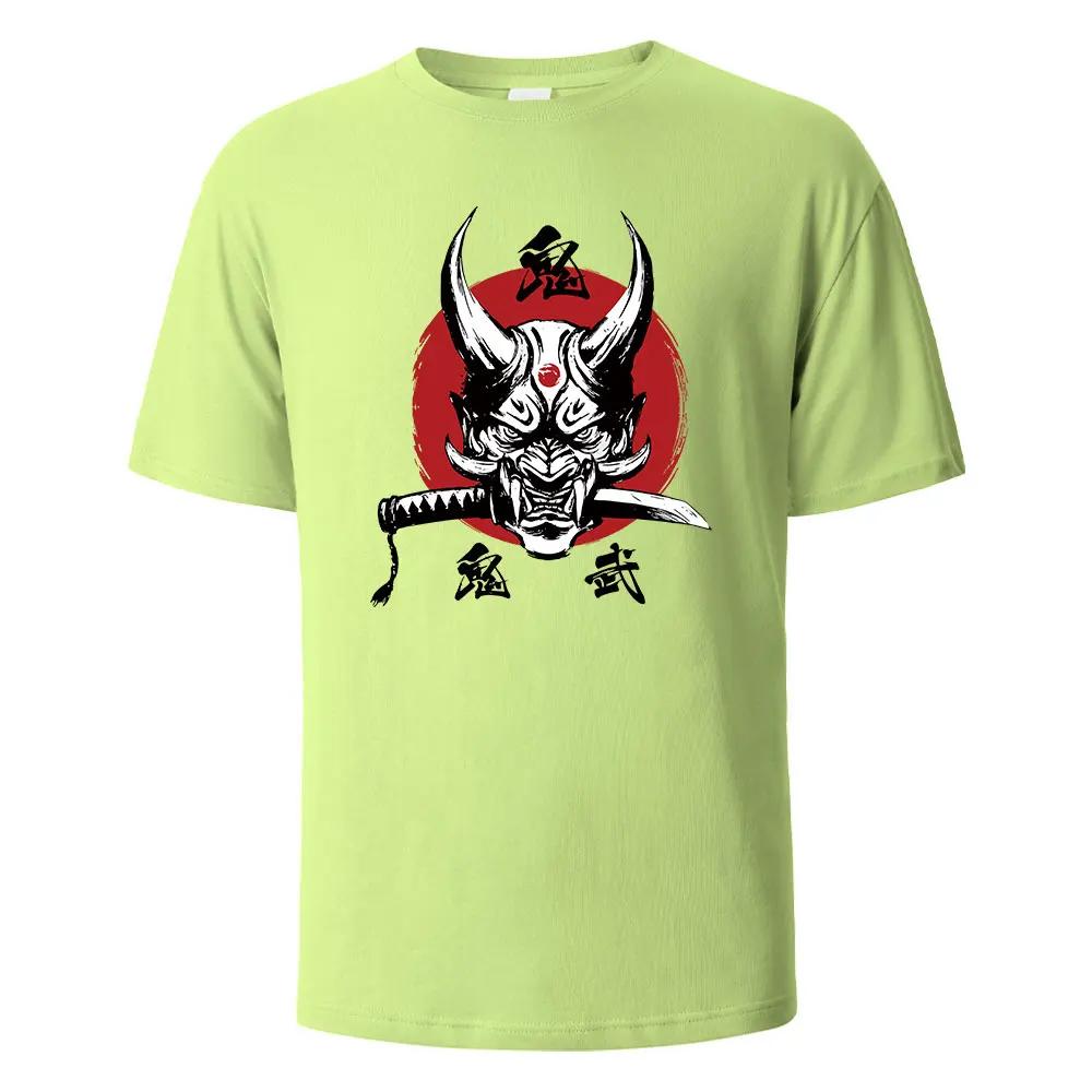 Onimusha Графический принт Мужские футболки 100% хлопок дышащие удобные топы для мужчин Летние свободные мужские топы harajuku Мужская одежда