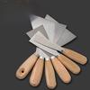 Wooden and Plastic Handle Multi-Purpose Scraper: Putty, Caulking, Plastering, Triangular, and Wall Scraper Knife
