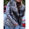 Women Winter Coats and Jackets Zipper Up Hooded Coat Faux Fur Winter Autumn Jackets for Female Plus Size Fashion Thick Outwear