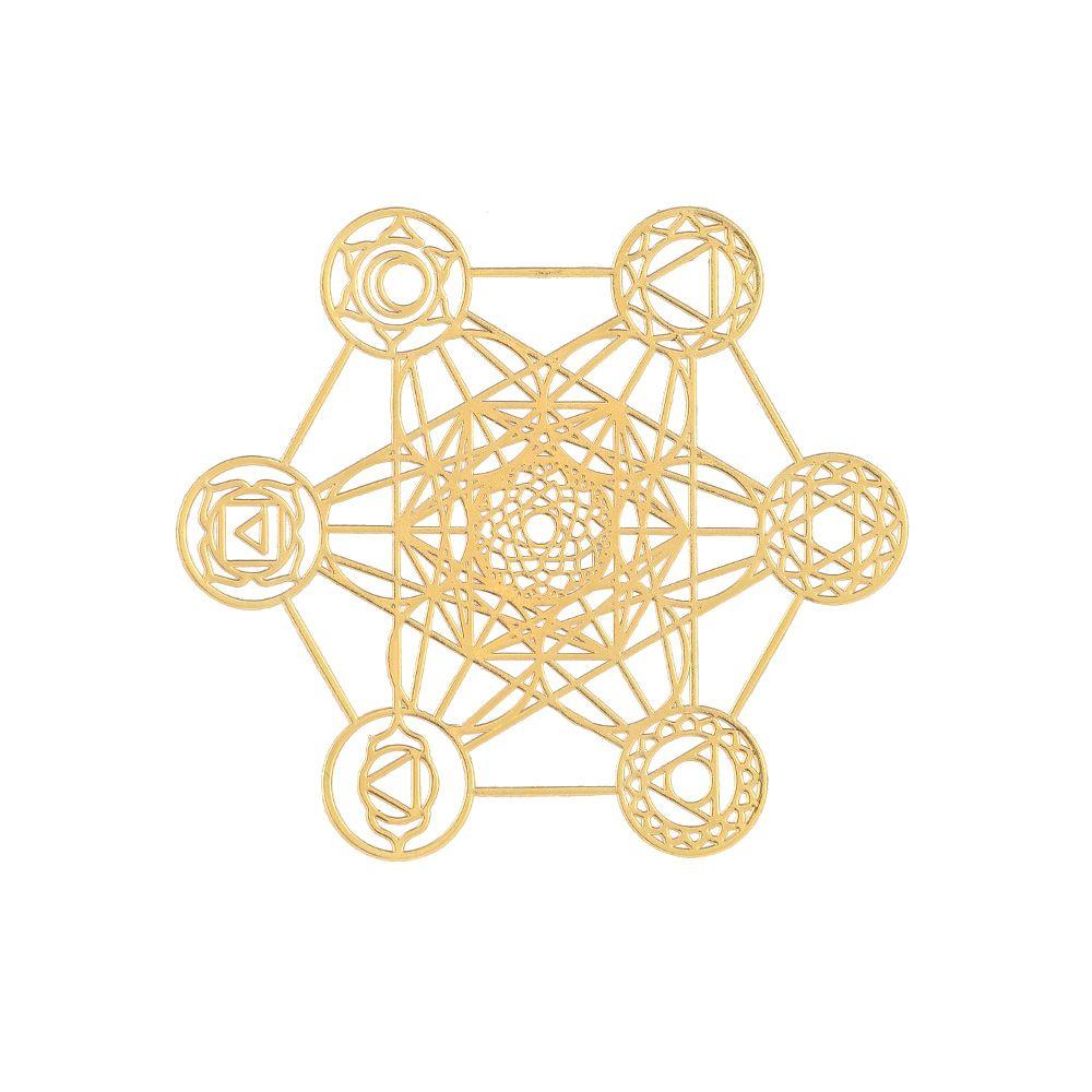 Making Material Flower Life Pattern Art Crafts Energy Sticker for Making Mould Sacred Geometric Sticker Metal Copper Sticker