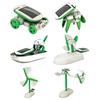 Renewable Energy Solar Power Robot 6-In-1 Science Toy Solar Panels Assembling Ship Fan  Lab DIY
