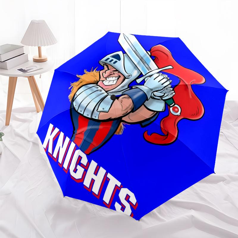 Knights Fashionable Automatic Opening/Closing Folding Umbrella. Portable and Foldable, Ideal for Gift, Travel, and Daily Use.