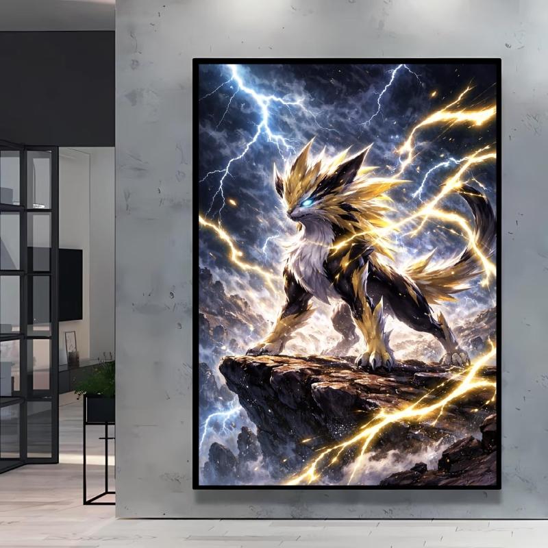 Canvas Posters Pikachu Paintings Waterproof High Quality Art Wall Decoration Gifts Modern Living Room Spray Painting