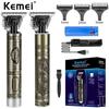 Kemei KM-1974 Professional Hair Clipper Barber Hair Trimmer For Men Retro Buddha Cordless Edge Electric Hair Cutting Machine