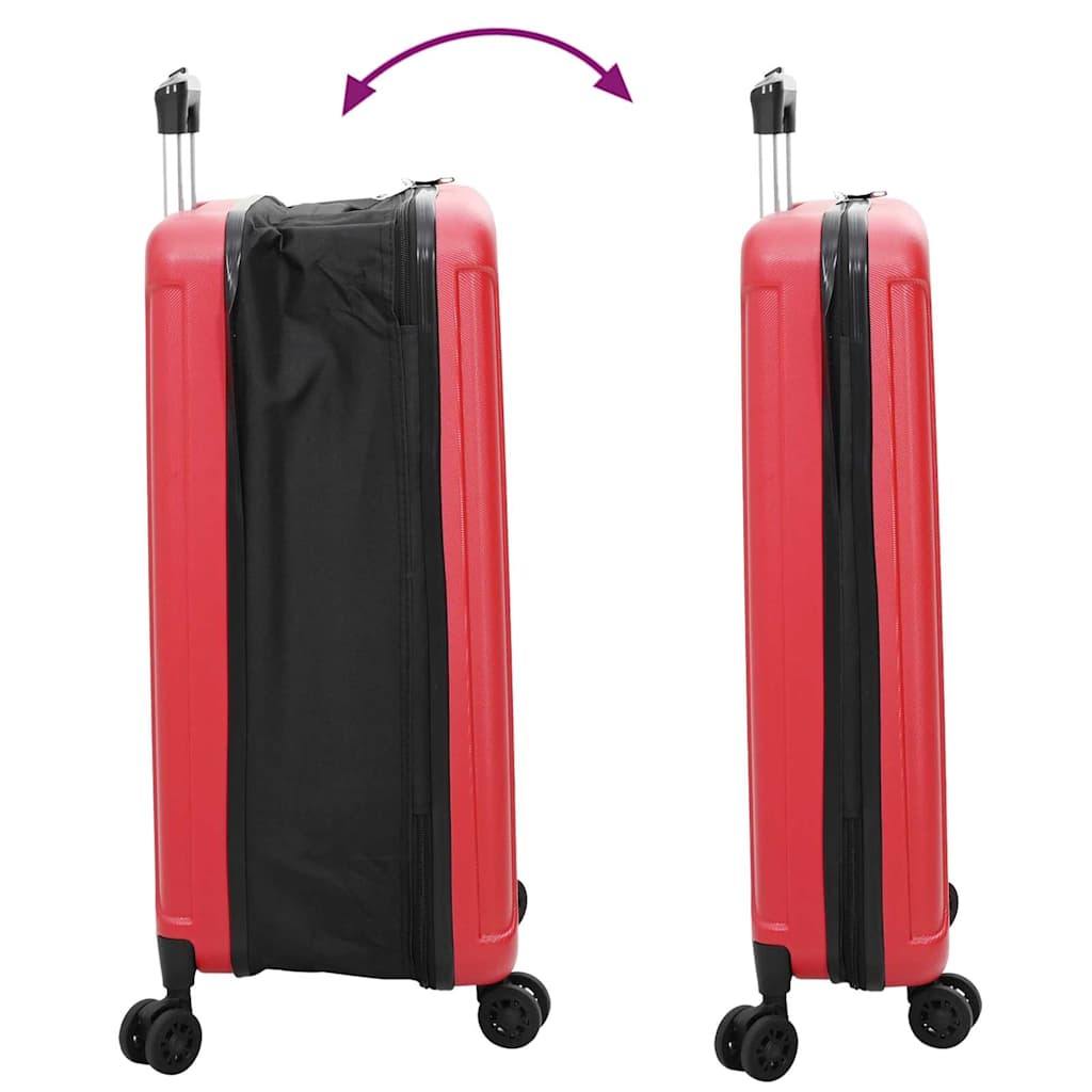 Suitcase with Lock Red 50 x 30 x 76 cm ABS Plastic