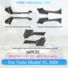 For Tesla Model YL  Launch 2026 Front Rear Door Sill Guard Anti Scratch Dirt Resistant Threshold Strips Interior Accessories