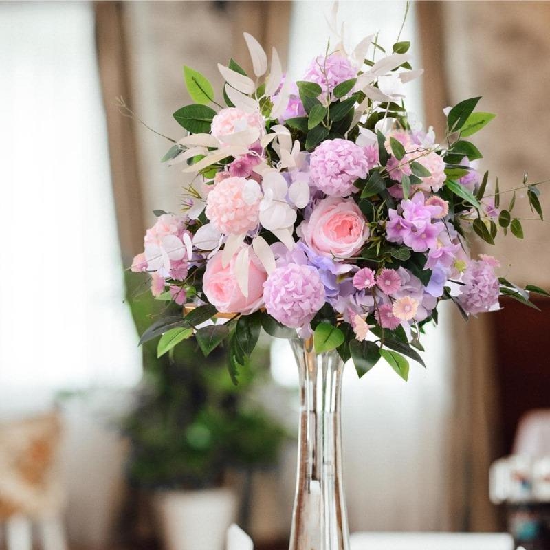 1 шт. 40 см цветочные шары, свадебные розы, центральные элементы, искусственные цветы, искусственные цветочные композиции для свадебной вечеринки, украшения для стола, сделай сам