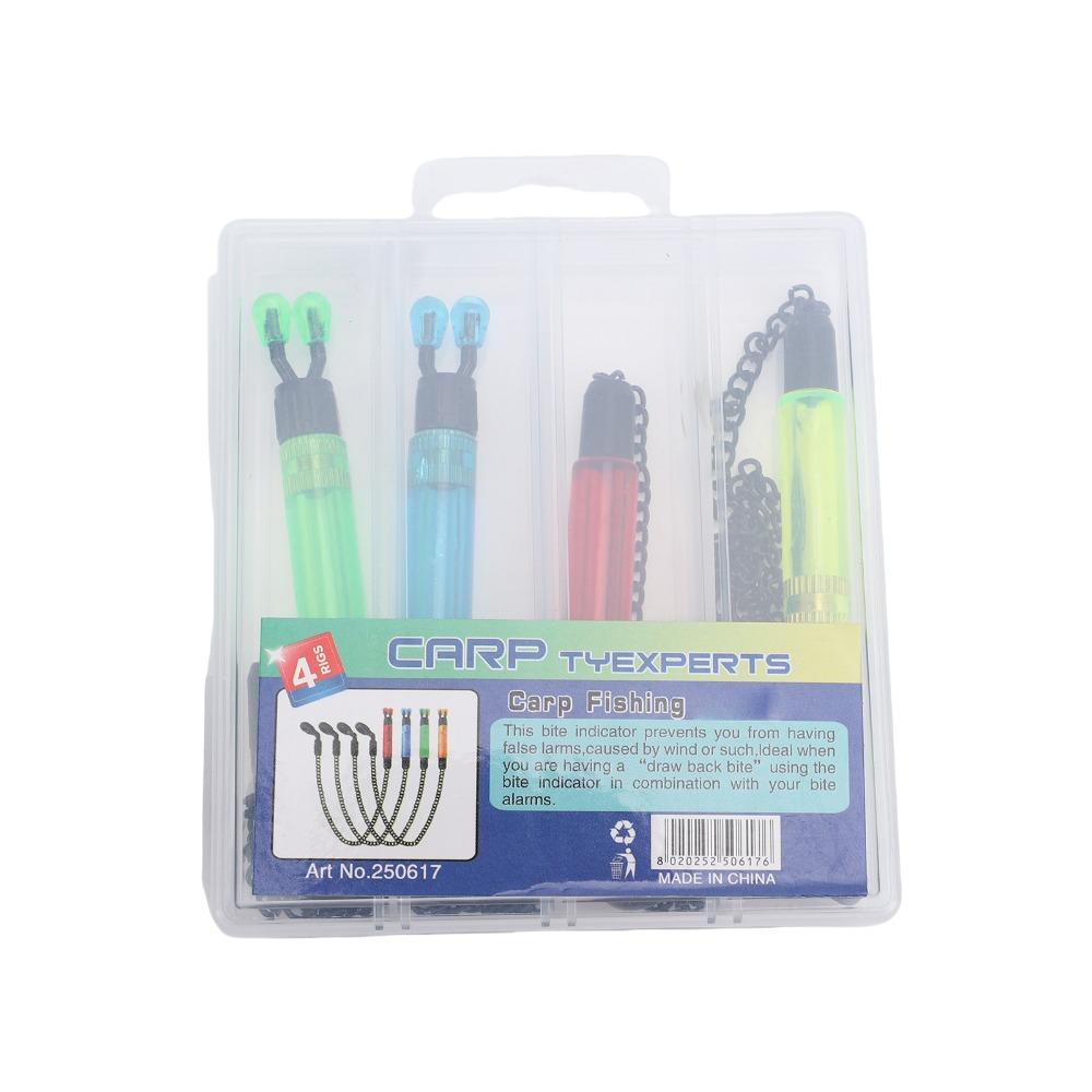 4PCS ABS Stainless Steel Fish Bite Indicator Fishing Swing Bite Alarm For European Carp Fishing