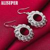 925 Sterling Silver Round Hot Wheels Drop Earring Jewelry