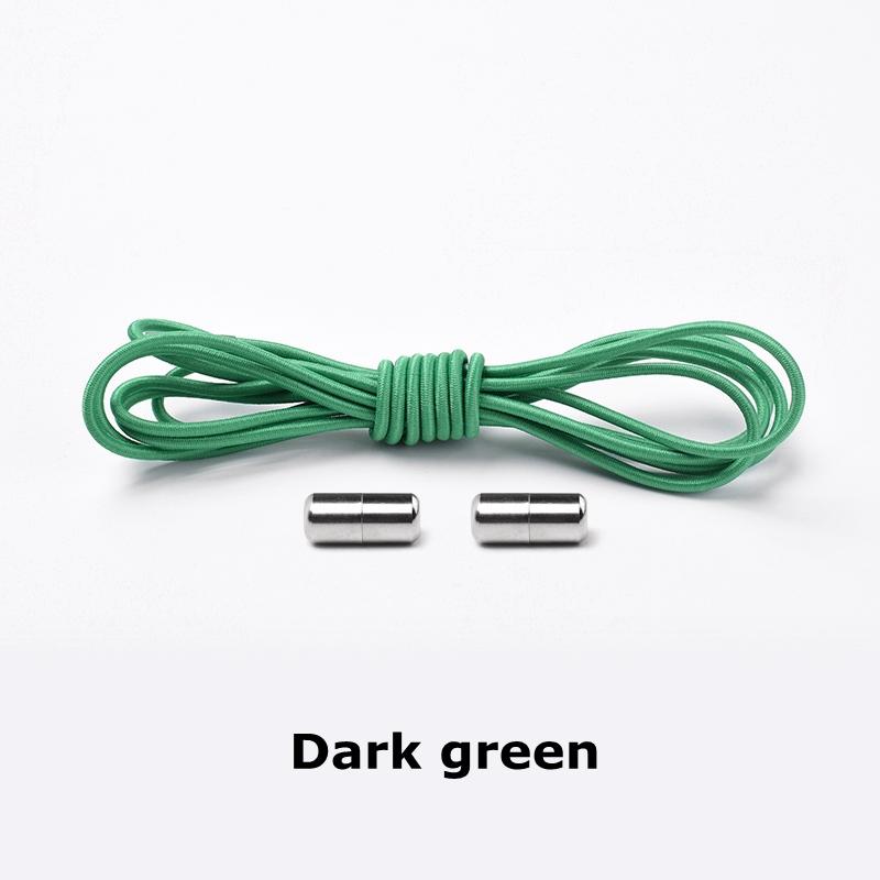 NO.8 Elastic Shoelaces Round No Tie Shoe Laces Sneakers Shoelace Kids Adult Rubber Elastic Laces Lock One Size Fits All Shoes