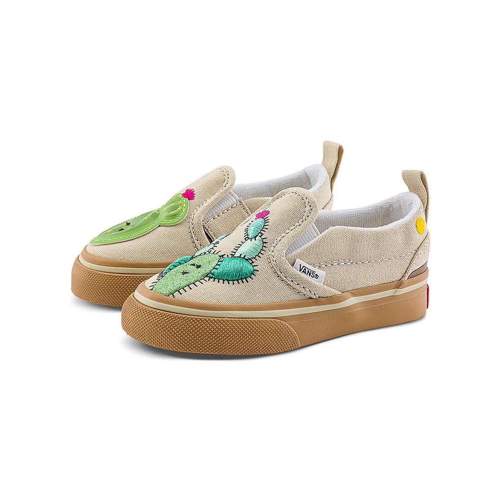 Vans Cactus Versatile Comfortable Low-Top Walking Shoes Baby Shoes Light-Green VN000CPSGRN