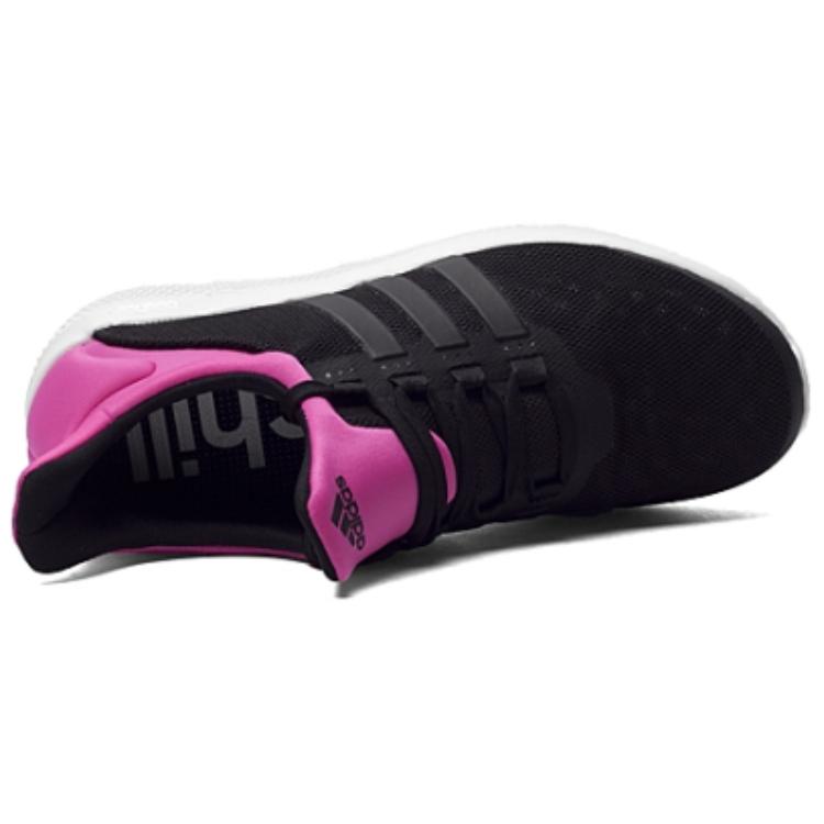 Adidas Bounce Soft And Comfortable Slip Resistant Abrasion Resistant Low top Running Shoes Women's Black AQ3589