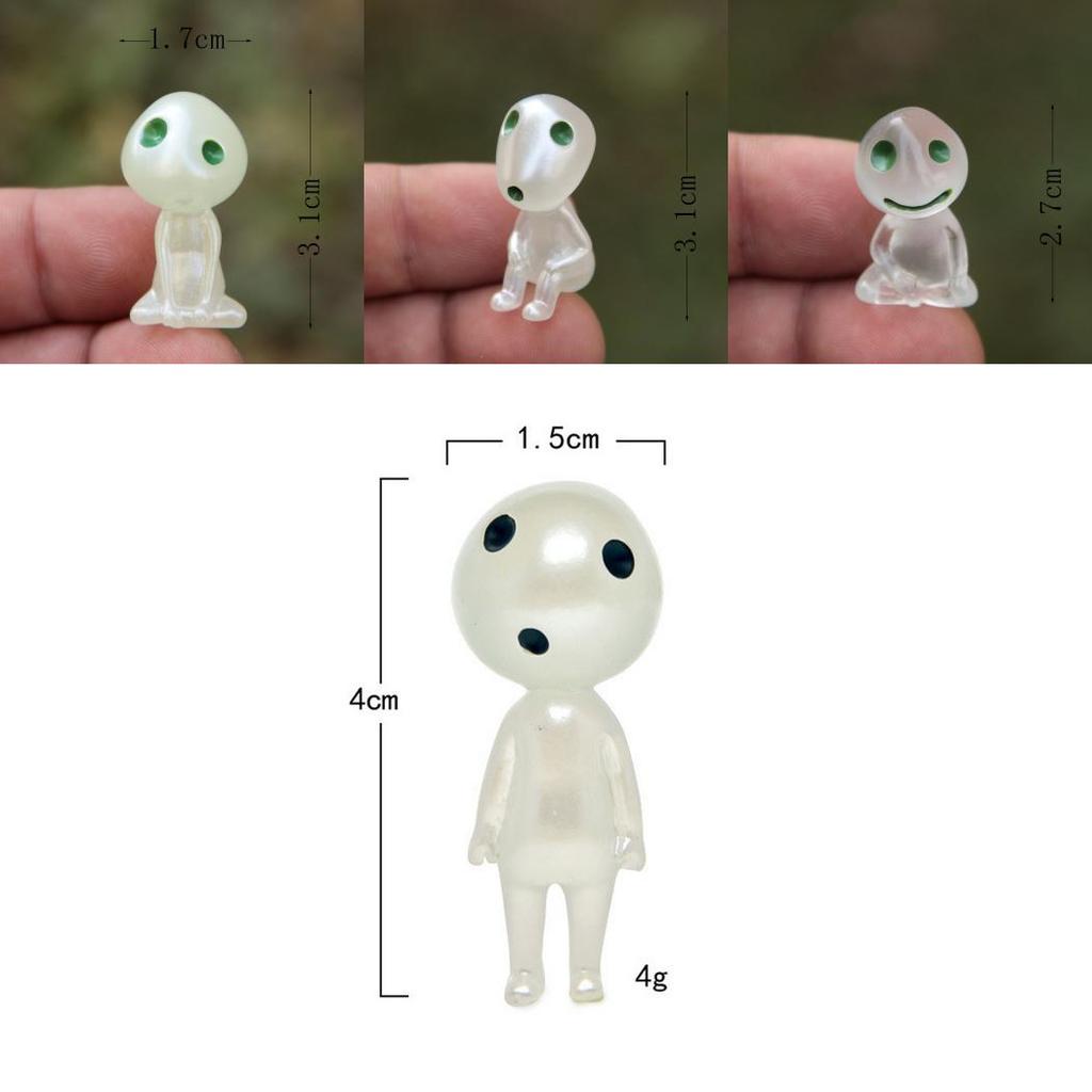 Cute Cartoon Sitting Posture Standing Elf With Night Light Function Mini Modelfor Office Desk And Collection Use