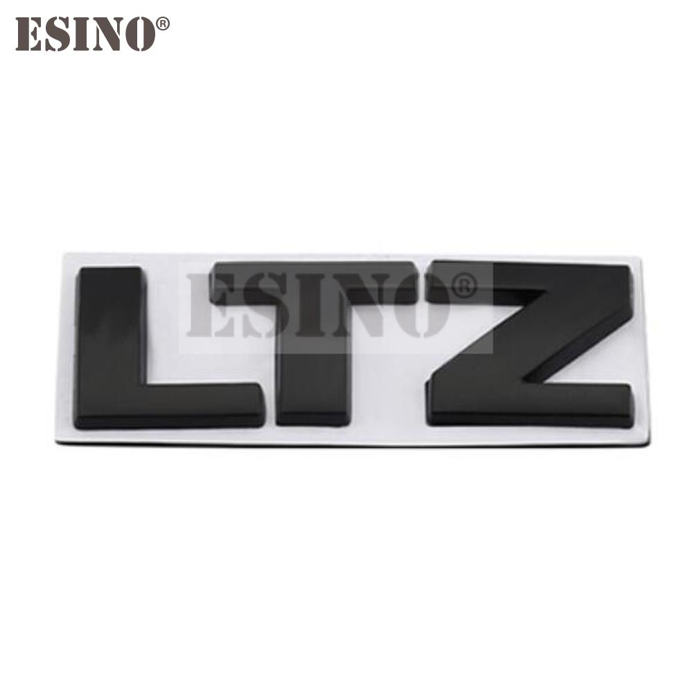 AABHC1 Car Styling 3D LTZ Metal Zinc Alloy Car Sticker Badge Body Rear Trunk Adhesive Decal Emblem for Chevrolet Silverado Cruze Spark