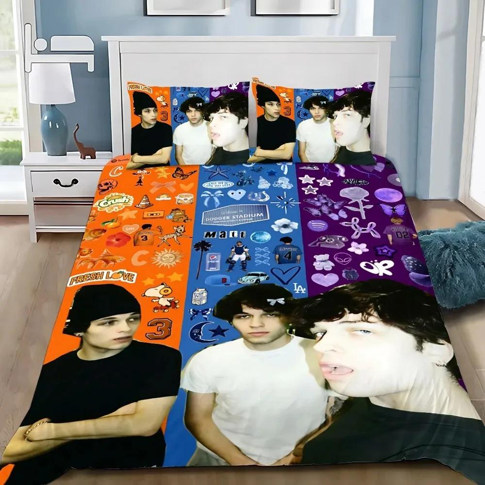 Sturniolo Triplets Duvet Cover Pillowcase Bedding Set Adult Girls Boys Bedroom Decoration Children Single Double King Size