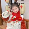 2025 Children's Cute Cartoon Plush Scarf - Winter & New Year Imitation Rabbit Fur Neck Warmer