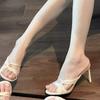 Fashion 2024 New Summer Cross Strap Sandals Fashionable Stiletto Roman High Heels Sexy Versatile Dress Women's Shoes