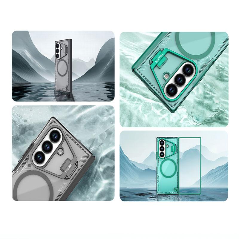 NILLKIN Чехол для телефона Samsung Galaxy Z Fold 7 MagSafe Устойчивый к УФ-излучению ТПУ+ПК Жесткая задняя крышка