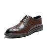 Летние мужские туфли Brock, корейские британские кожаные туфли, мужские повседневные деловые туфли для свадьбы 6151-J