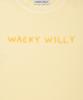 WACKY WILLY Women'S Pigment Semi-Crop Short Sleeve T-Shirt Yellow