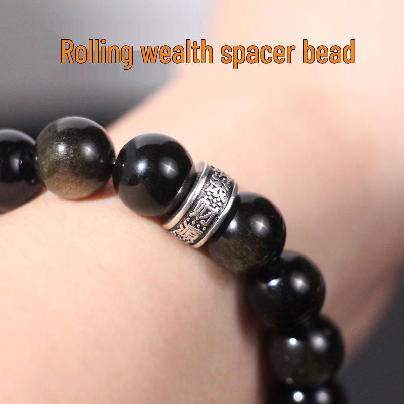 Не линяющий разделитель-бусина «Катящееся богатство» для плетения и нанизывания: Буддийские четки Кристалл Спичка, Круглое бегущее кольцо