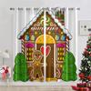 Рождественский лось С Новым годом Рождественская елка Красный Зеленый Детская Спальня Гостиная Домашний декор Шторы Рождество 2024