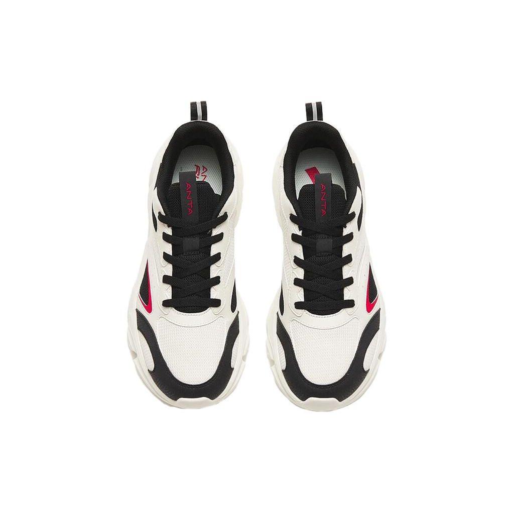 Anta Беговая серия Модные удобные универсальные амортизирующие нескользящие износостойкие низкие кроссовки для бега мужские кроссовки белые черные 112245575-3