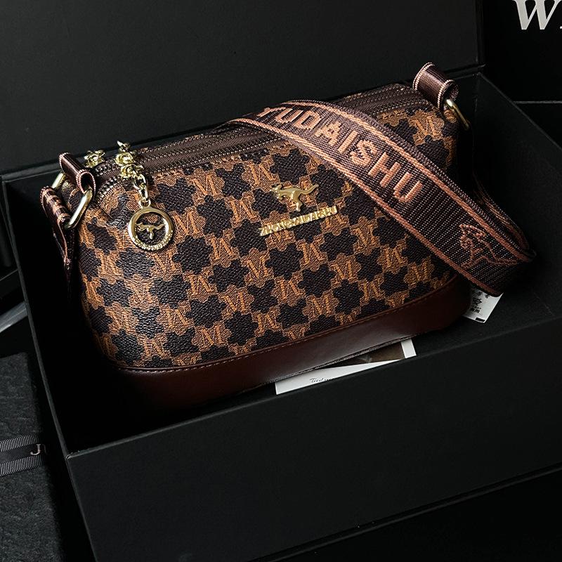 New Women's High-End Printed Shoulder Handbag - Large Capacity & Versatile Crossbody