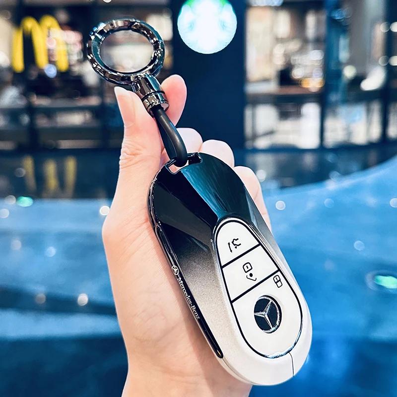 RPO5 Car Key Case Cover for Mercedes Benz 2022 C S Class W206 W223 S350 C260 C300 S400 S450 S500 Key Shell Protector