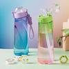 Ароматизированная бутылка для воды, силиконовая трубочка, чашка с фруктовым ароматом, герметичная питьевая спортивная бутылка для воды с воздухом для спортзала на открытом воздухе, GIF