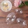 5PCS Egg Shape Easter Eggs Hanging Decor Candy Box Home Decoration Fillable Plastic Clear Ball