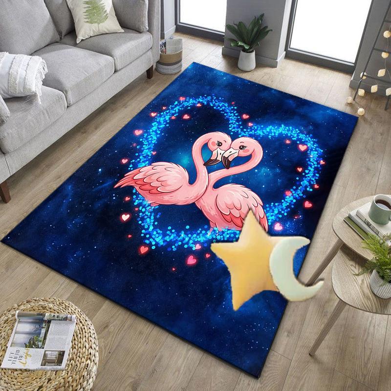 Love Birds In Heart Office Rug Chair Mat, Entryway Carpet, Suitable for Front Door, Bedroom, Living Room, Desk, Holiday Gift