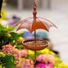 Vintage Hanging Platform Feeder Rustic Bird Feeding Station Umbrella-Shaped Bird Feeder  Yard