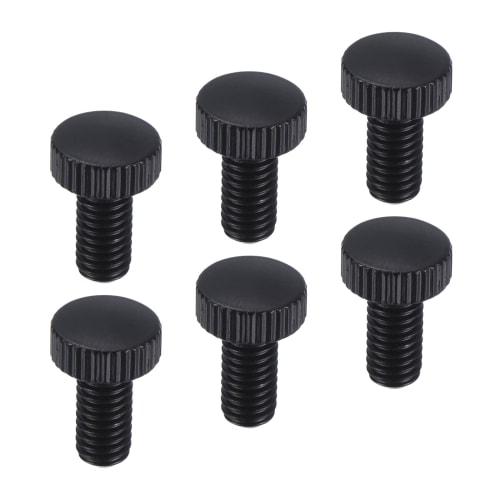 PATIKIL Guitar Tremolo Bridge Fine Tuning Screws, Black, Bass Guitar Parts Accessories, Set of 6