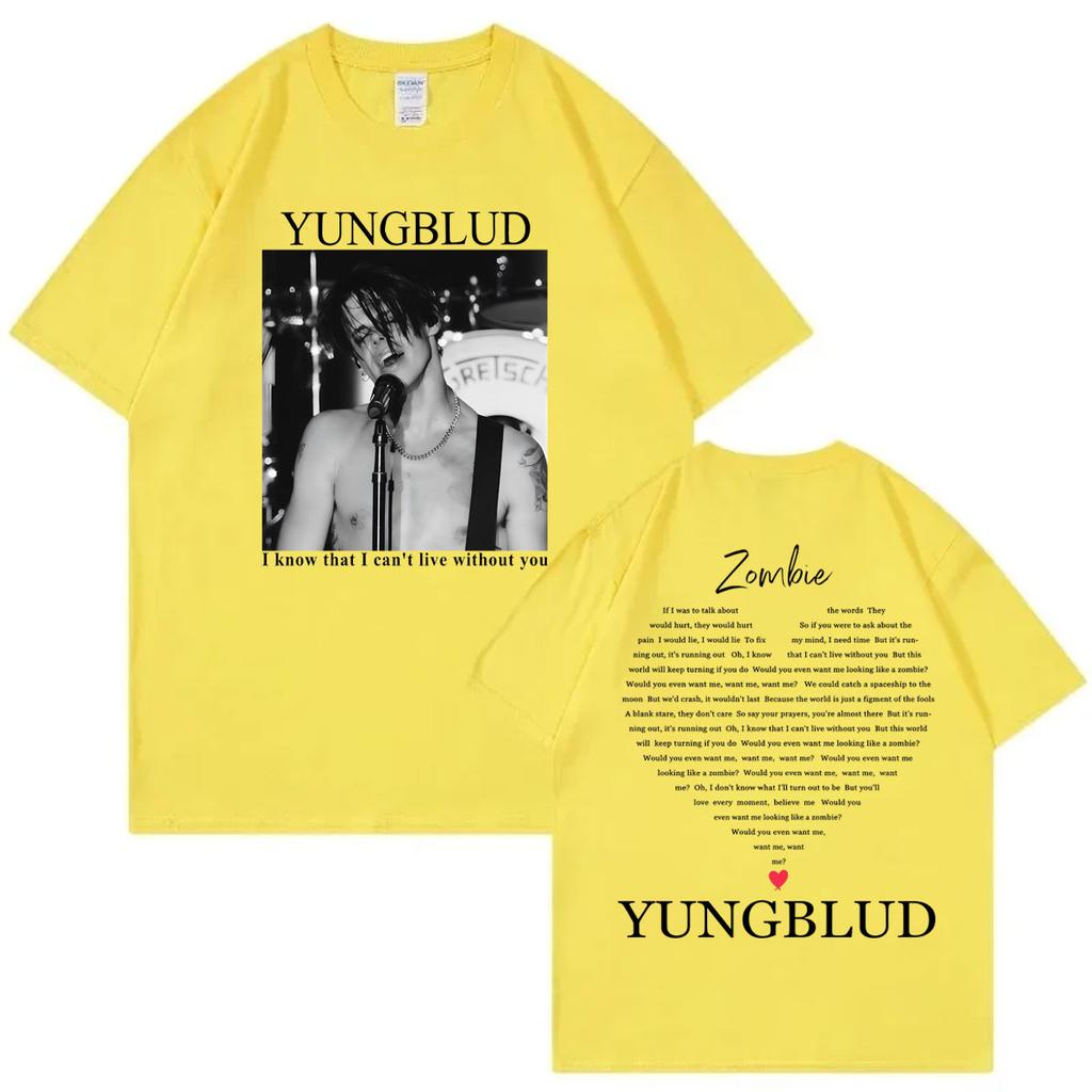 Singer Yungblud Concert Merch Tshirt Men Women Clothing High Quality Fashion Tshirts Summer Casual Cotton Short Sleeve T Shirt