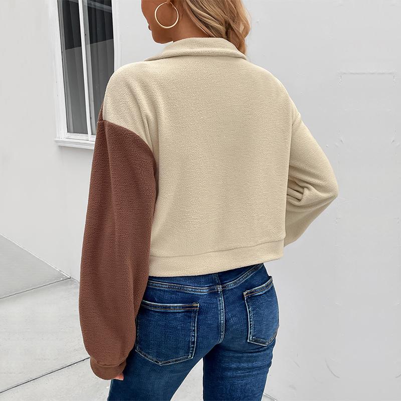 MIEGOFCE Осенняя женская флисовая куртка с карманами в европейском и американском стиле, подходящая по цвету, для женщин A8900