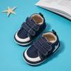 Spring and Autumn New 0-12 Months Baby Double Lap Belt Soft Step Bottom Non-slip Toddler Shoes Baby Shoes