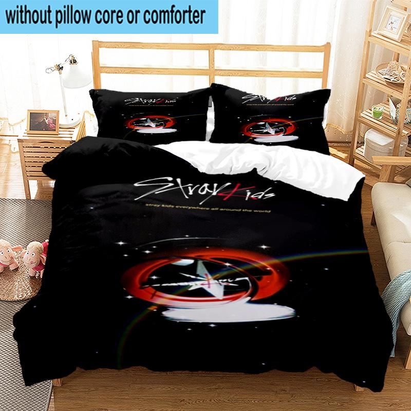 3PCS K-pop Group Performance 3pcs Bedding,Including 3PCS Duvet Cover And 2pcs Pillowcases Perfect for Christmas,Ideal for Bedroom, Dormitory
