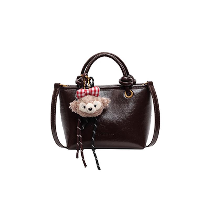 2025 New Autumn Winter Bucket Bag Crossbody Bag Light Luxury Niche High-end Handbag Basket Bag Tote Bag