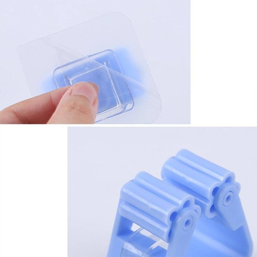 4/2PCS Держатель швабры Настенный Ванная комната Щетка Клипса Вешалка для кистей Стеллаж для хранения для кухни Ванная комната