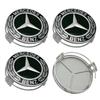 4 шт. 75 мм Черные Колпаки на Центр Колеса для Стайлинга Автомобиля для Mercedes Benz W211 W203 W204 W210 W212 W220 W205 W124 AMG W202 CLA