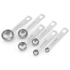 6pcs Measuring Spoon Set Thickened Clear Engraving Scale Stainless Steel Measuring Tablespoons for