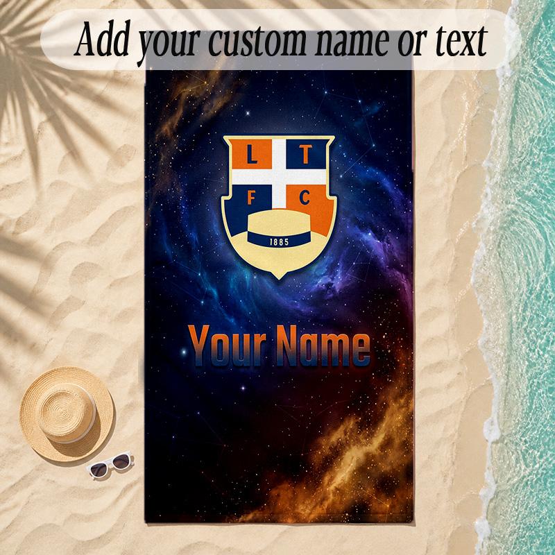 Beach TowelLuton Town Custom Name Text Personalized Soft Towel for Beach Pool Indoor Home Decor Gift