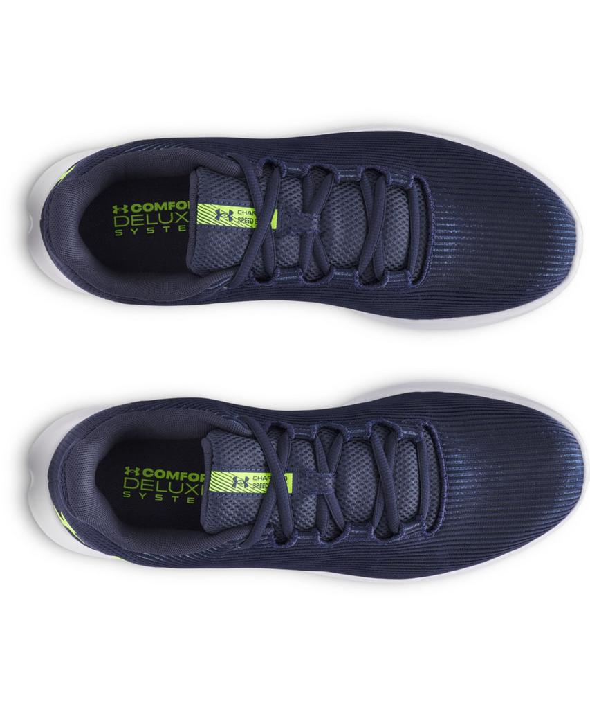 Under Armour UA Charged Speed Swift Washed Navy Black Yellow Size 3026999(405) Hi-Vis 27.5